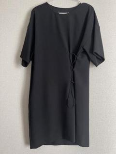 極美品　maison margiela プリーツ切り替えワンピース　ブラック38 極美品maison margiela プリーツ切り替えワンピースブラック38