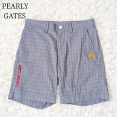 PEAREY GATES メンズ ゴルフ ハーフパンツ【サイズ3】グレーチェック PEAREY GATES メンズ ゴルフ ハーフパンツ【サイズ3】グレー