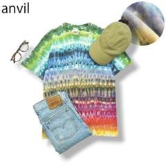 【タイダイ染め】90s USA製 アンビル anvil 半袖 T カットソー S