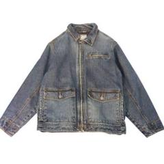 90s オールドネイビー ジップアップ デニムカバーオール