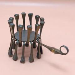 MUSTAD 金属製 キャンドルホルダー 手持ち燭台