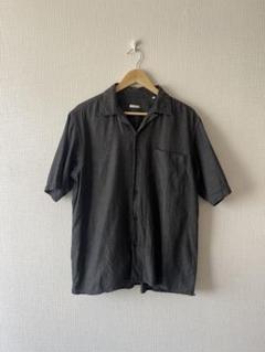 comoli ベタシャン　オープンカラー半袖シャツ　サイズ2 チャコール comoli ベタシャン オープンカラー半袖シャツ サイズ2