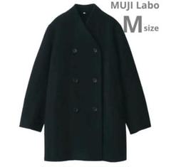 MUJI Labo 無印良品 カシミヤ混ノーカラーコート 黒 S MUJI Labo 無印良品 カシミヤ混ノーカラーコート 黒 M - メルカリ