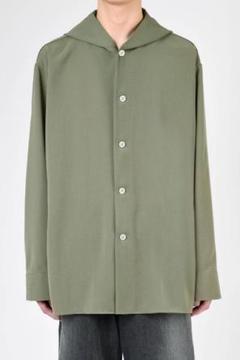 【新品】 LAD MUSICIAN 24SS フーデッドビッグシャツ46