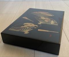 本漆塗り、文箱 竹林七賢図【昭和天皇へ作品献上者の作品】本朱漆塗り・硯箱・文箱 本漆塗り、文箱 竹林七賢図【昭和天皇へ作品献上者の作品】本