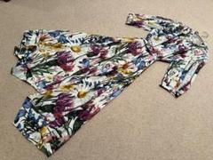 新品　ステラマッカートニー　パープル花柄　ボタニカル柄ワンピース水着　背中開き ステラマッカートニー 花柄 シャツワンピース サイズ40 - メルカリ