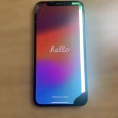 Apple iPhone X 黒 ひび割れあり Apple iPhone X 画面ひび割れあり - メルカリ