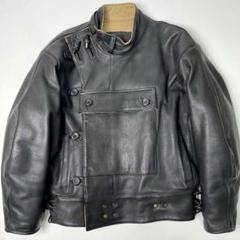 【本革】KADOYA レザージャケット 黒 M スウェーデン軍 ミリタリー 本革】KADOYA レザージャケット 黒 M スウェーデン軍 ミリタリー