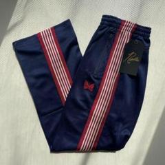 ストレート　ネイビー　オレンジ　needles トラックパンツ Needles ニードルス Track Line Straight Pants トラックライン