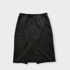ユニクロ（M）ストレッチタイトスカート ダークグレー 楽ちんきれいめ オフィス