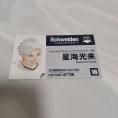 ハイキュー!! 星海光来 名刺 SCHWEIDEN ADLERS カード 16番