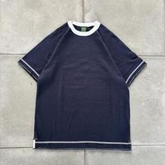 00s OLD UNIQLO リンガー Tシャツ ラグラン　Y2K city