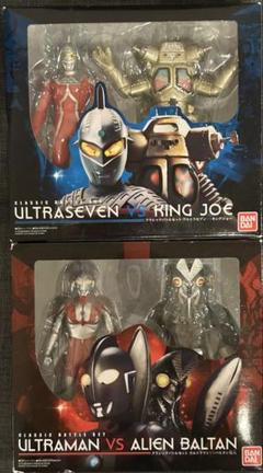 限定ソフビウルトラセブン vs キングジョー & ウルトラマン vsバルタン星人 BIGウルトラマン ウルトラセブンソフビ 対 BIGキングジョー