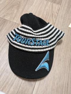 TourStage ニット帽 黒/ストライプ