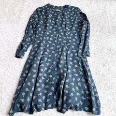 ＊極美品＊ローラアシュレイ チェック柄 ワンピース 11号 ブルー 極美品＊ローラアシュレイ チェック柄 ワンピース 11号 ブルー