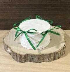 現品限りෆリボンケーキෆクレイケーキ 1段 Φ10cm グリーン