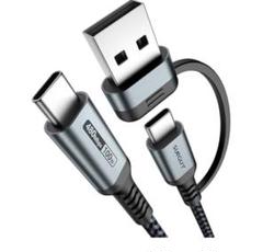 SUNGUY 2in1 USB C ケーブル 1M PD対応 100W急速充電