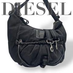 美品✨ディーゼル レザー メッセンジャーバッグ y2k 00s デカロゴ 平成 DIESEL - y2k 00s 90s DIESEL メッセンジャーバッグ ショルダー