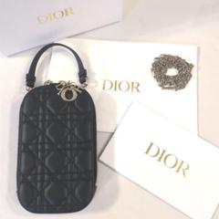 Dior カナージュ レザー フォンホルダー スマホショルダー ポシェット Christian Dior （未使用 展示品）クリスチャンディオール