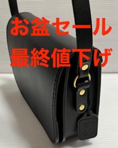 HERZ ヘルツ 総かぶせのポシェット CP-80 ブラック ショルダー