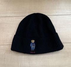 LAUREN RALPH LAUREN ロゴ マフラー＆ニット帽子セット黒サンド POLO RALPH LAUREN ラルフローレン マフラー ニットキャップ