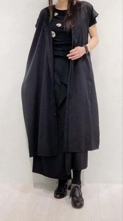ヨウジヤマモト ロングシャツ シャツワンピース Yohji Yamamoto W-ZIPロングシャツスタイル.2020.3.9. | 852 | mark