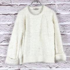 r200 torrazzmo donna アイボリー フワフワ 長袖ニット