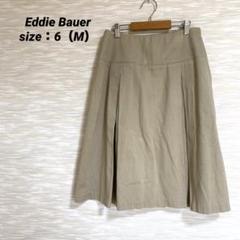 （A0779）Eddie Bauer フレアスカート　ひざ丈　ミドル　タック
