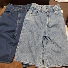 GU　膝下丈パンツ2枚セットM(150)