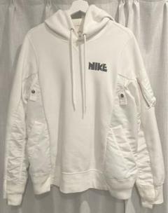 希少✨Nike Sakai コラボ Hoodie white XS - メルカリ