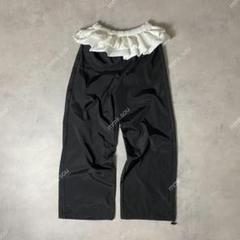 y2k frill nylon pantsフリル付パンツ　グランジ バレエコア