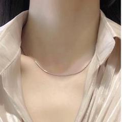 スネークチェーン ネックレス 1.2mm シルバー サージカルステンレス 新品