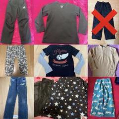 男児　130㎝　140㎝　服　Adidas フリース　ロンT パジャマ
