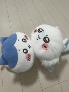 もっちるねそべりBIGぬいぐるみ モモンガ＆ハチワレ