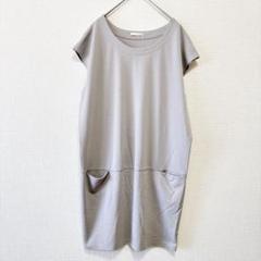 Philter【L】ロングワンピース グレー ノースリーブ ゆったり 半袖