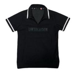 美品✨DANCEWITHDRAGON メッシュ ハーフジップ 半袖 ポロシャツ