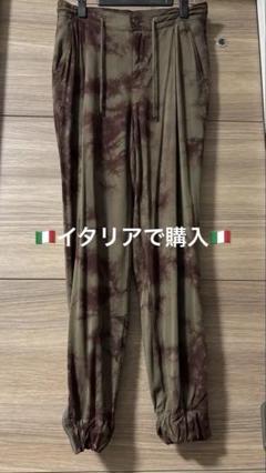 イタリアで購入　ウエストゴム入り　ミリタリー風カーキ サルエルパンツのサムネイル