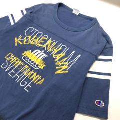 Champion ストックホルム 半袖Tシャツ ブルー メンズL