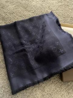 Louis Vuitton ストール・ショール ウール・シルク混合　ネイビー Louis Vuitton ストール・ショール ウール・シルク混合ネイビー