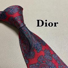 【美品】Dior ディオール トロッター グレー系 ネクタイ パーティ仕様 DIOR☆ネクタイ ディオール オブリーク シルク☆すぐ届く