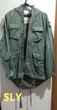 G7643*SLY スライ☆リバーシブル☆ミリタリージャケット☆ブルゾン☆カーキ G7643*SLY スライ☆リバーシブル☆ミリタリージャケット