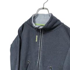 ワンポイントロゴ　リーボックReebook パーカー　グレー　XL