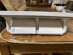 ホワイト トイレットペーパー収納 コンパクト