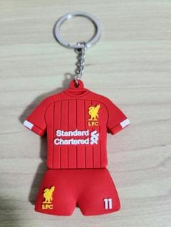 サッカー　チーム　リヴァプール　11番　ユニフォーム　キーホルダーのサムネイル