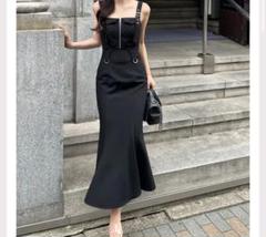 ワンピース yilon ROMANTIC BUSTIER DRESS GRAY YILON MADE Romantic bustier dress