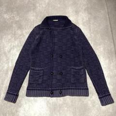 ボリオリ　BOGLIOLI (M) ニットジャケット　チェック柄　ウール ボリオリ BOGLIOLI (M) ニットジャケット チェック柄 ウール