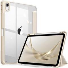 iPad 第11世代 11/10.9インチ 透明バックカバー三つ折スタンド