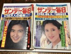 サンデー毎日 昭和56年10月25日号　昭和56年11月8日号　2冊