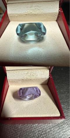 美品✨　バカラ Baccarat リング　指輪 クリスタル ブラック 14号 Baccarat（リング(指輪) ・ ブラック/黒色系）のフリマアイテム一覧
