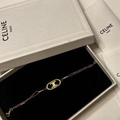 値下げ★セリーヌ　マイヨン　トリオンフ　レザーブレスレット CELINE セリーヌ レザー ブレスレット